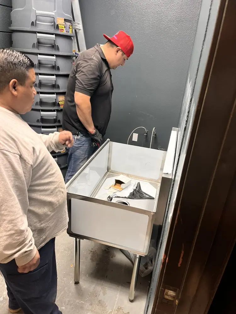 Commercial plumbing and sink installation in Mission