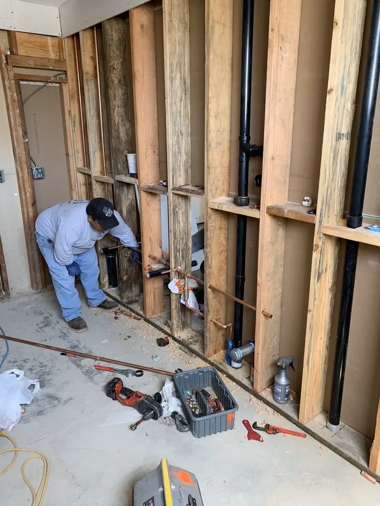 Commercial rough-in plumbing for Gas Line Repair in Mission